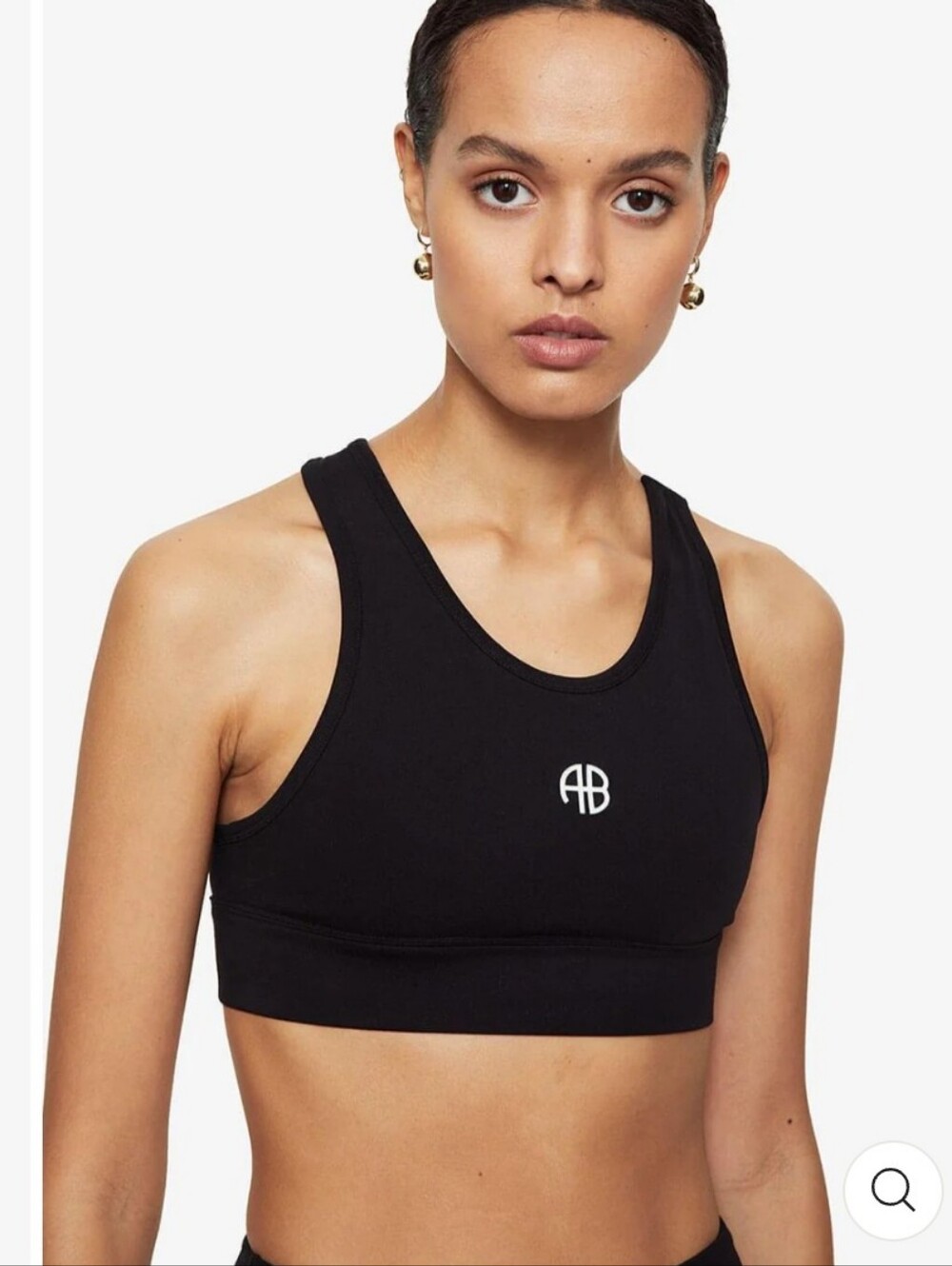 Anine Bing Blair Bra Black Women's Small Activewear